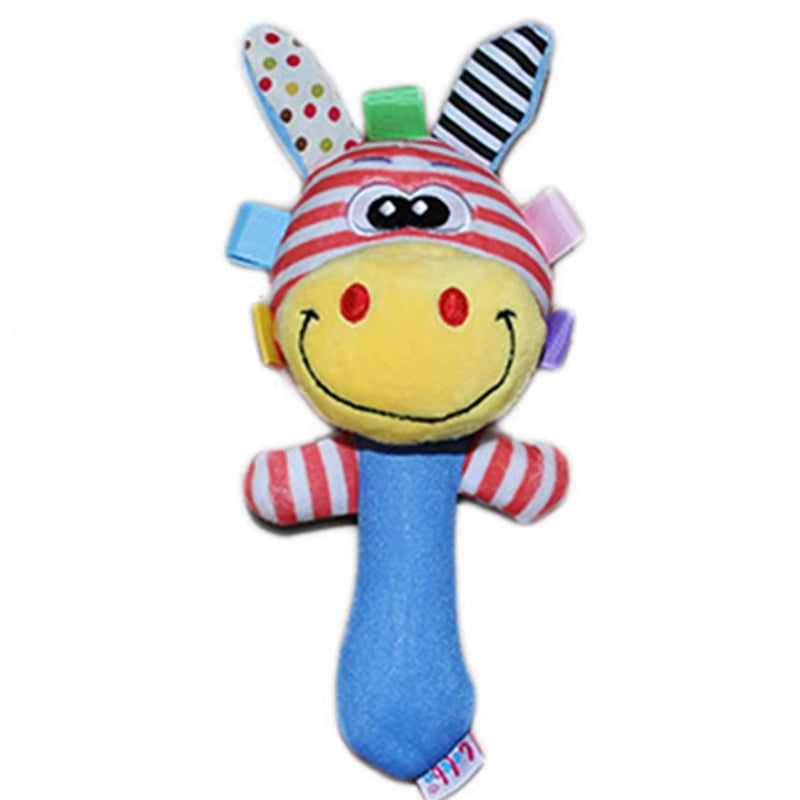 Baby Sensory Toys for 0–12 Months – Soft Silicone Rattle & Teether Set for Newborns | Chewable Developmental Toys for Infants
