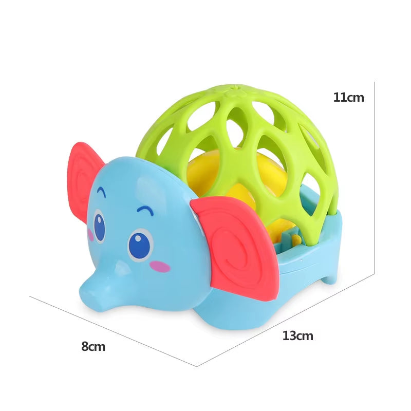 Baby Sensory Toys for 0–12 Months – Soft Silicone Rattle & Teether Set for Newborns | Chewable Developmental Toys for Infants