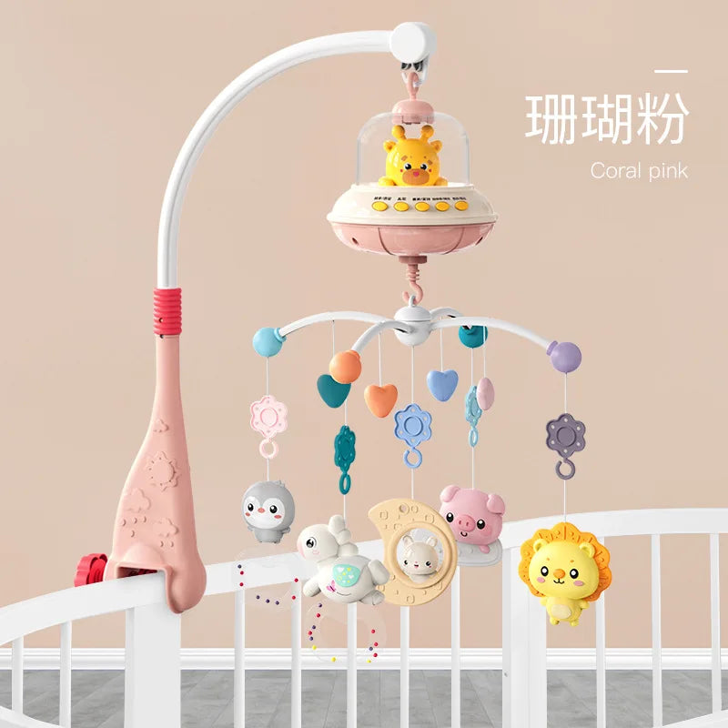 Musical Crib Mobile for Babies – Light & Music Projection with Remote Control | Infant Nursery Mobile Toy for Newborns