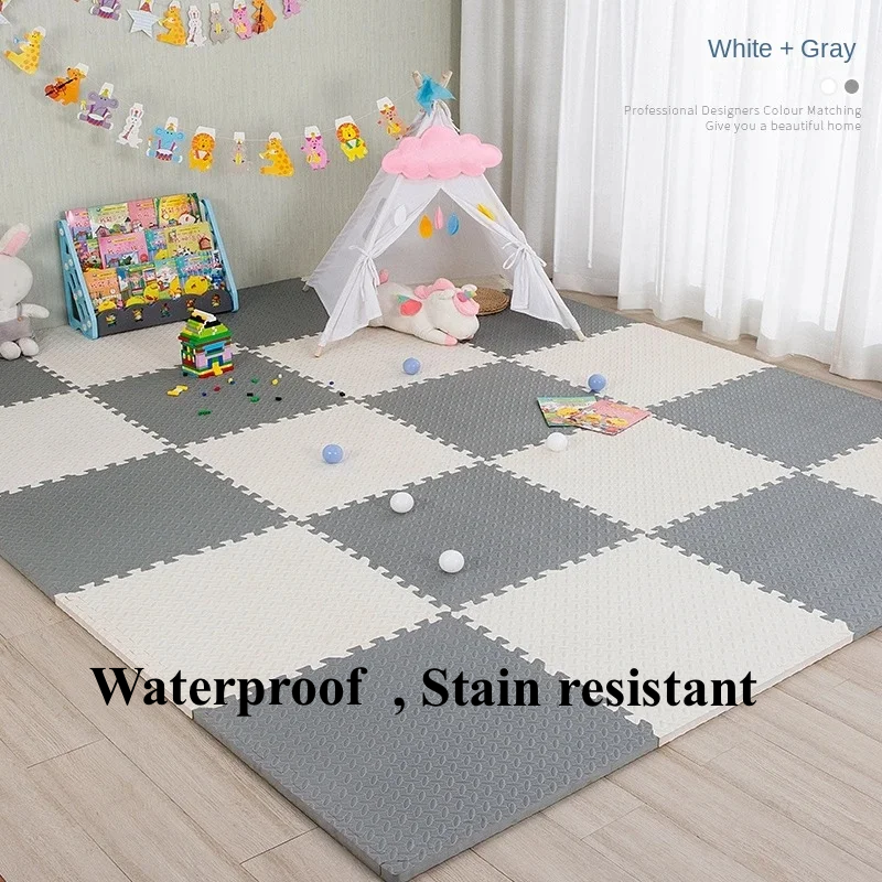 8-16Pcs Baby Foam Puzzle Play Mat – Soft EVA Kids Floor Carpet, 30x1cm Educational Toy Blanket for Toddlers & Infants