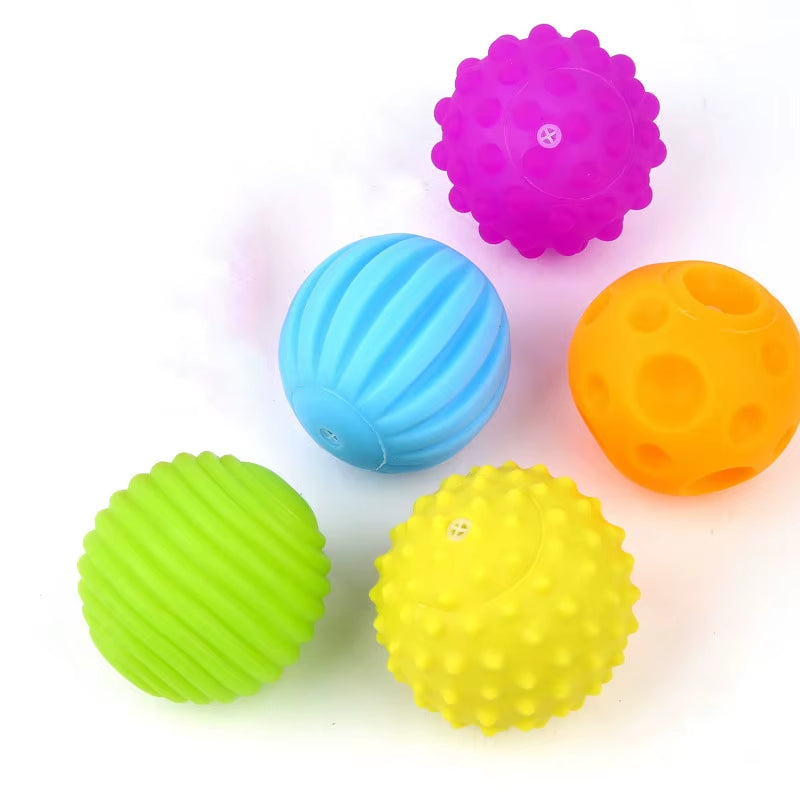 Baby Sensory Toys for 0–12 Months – Soft Silicone Rattle & Teether Set for Newborns | Chewable Developmental Toys for Infants