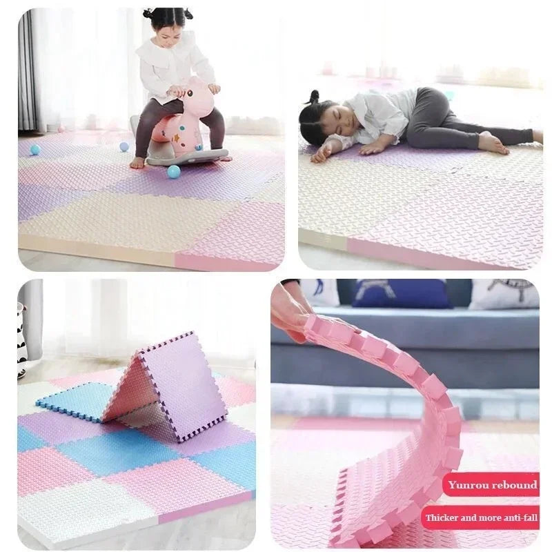 8-16Pcs Baby Foam Puzzle Play Mat – Soft EVA Kids Floor Carpet, 30x1cm Educational Toy Blanket for Toddlers & Infants