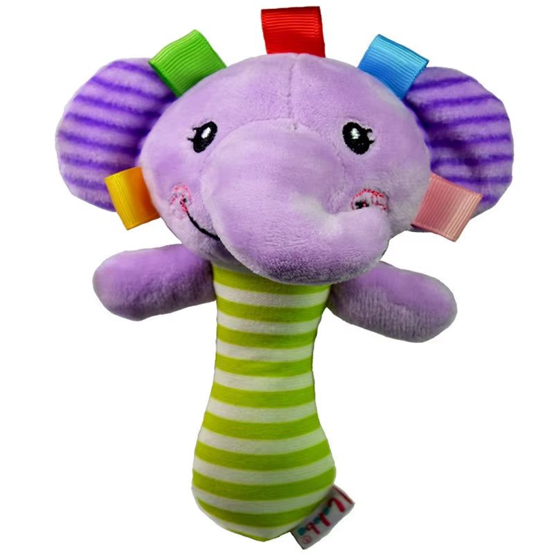 Baby Sensory Toys for 0–12 Months – Soft Silicone Rattle & Teether Set for Newborns | Chewable Developmental Toys for Infants