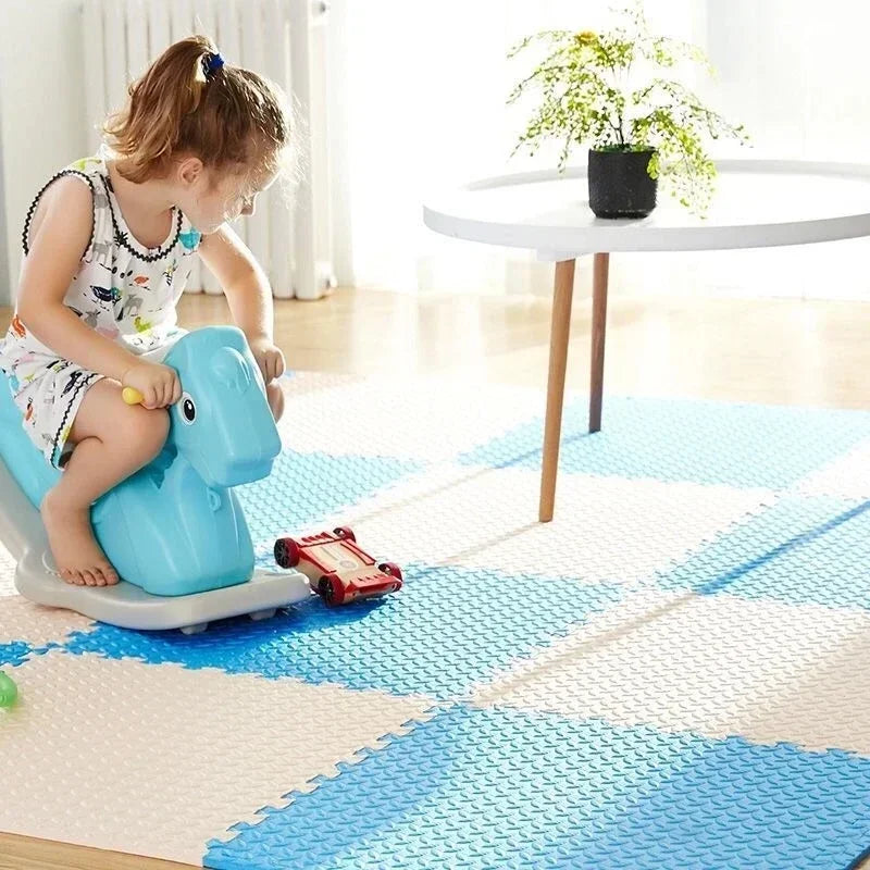8-16Pcs Baby Foam Puzzle Play Mat – Soft EVA Kids Floor Carpet, 30x1cm Educational Toy Blanket for Toddlers & Infants