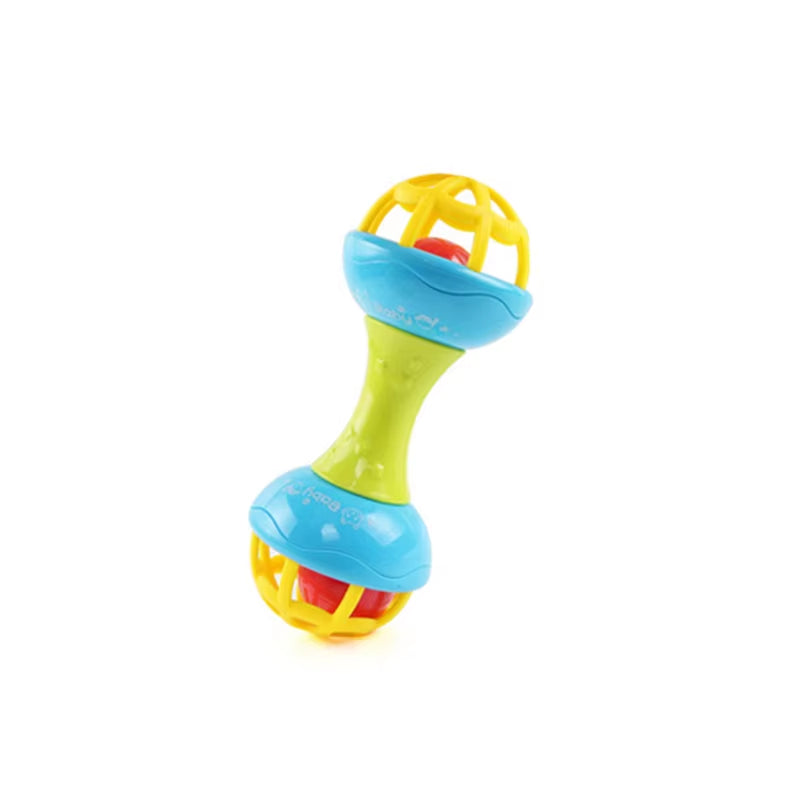 Baby Sensory Toys for 0–12 Months – Soft Silicone Rattle & Teether Set for Newborns | Chewable Developmental Toys for Infants