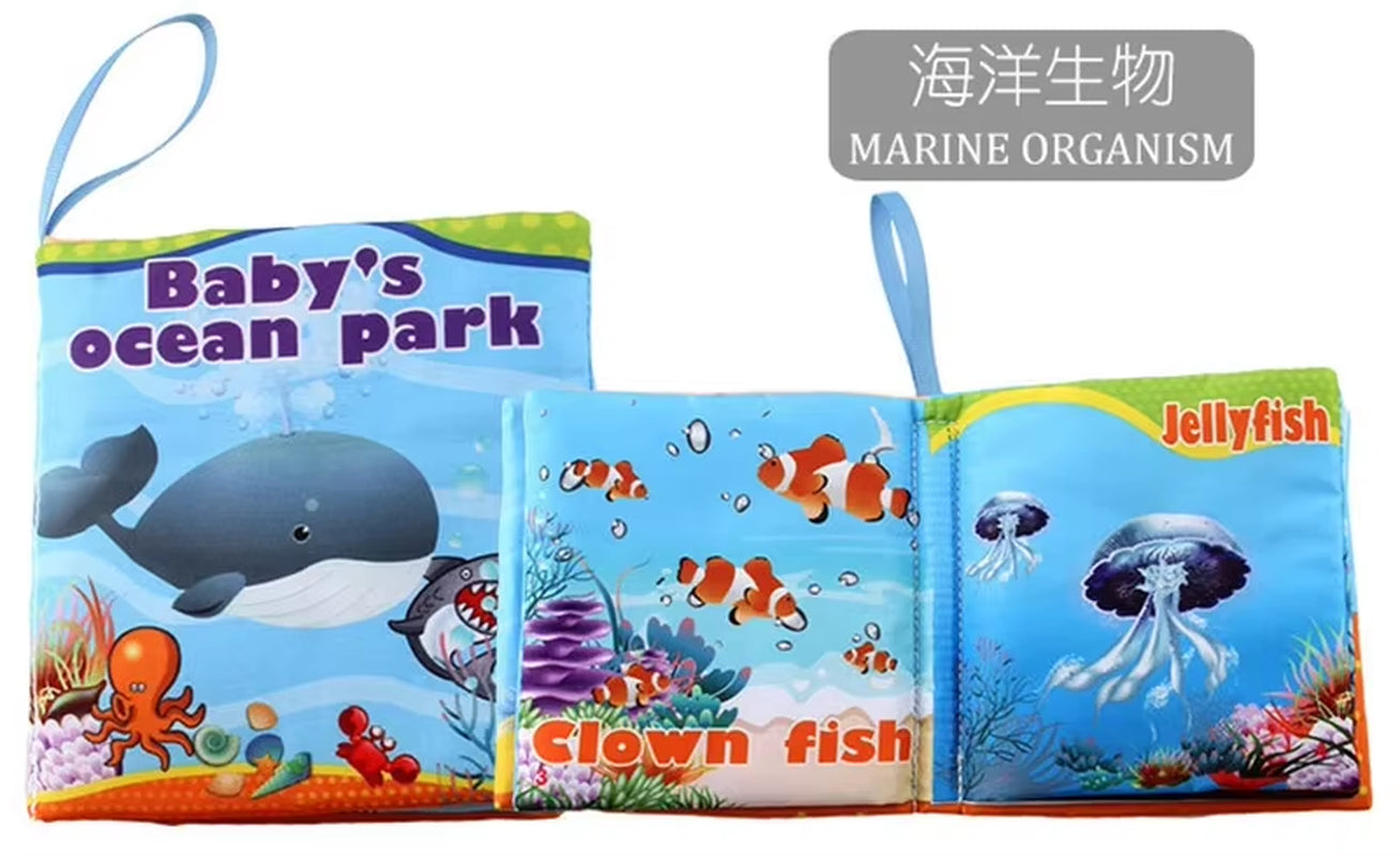 Baby Cloth Book for 0–12 Months – Soft Fabric Educational Books with Fruits & Animals | Early Learning Puzzle Toy for Infants & Toddlers