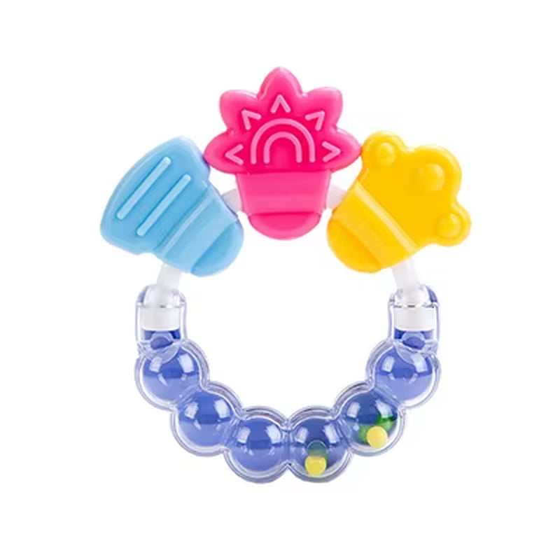 Baby Sensory Toys for 0–12 Months – Soft Silicone Rattle & Teether Set for Newborns | Chewable Developmental Toys for Infants