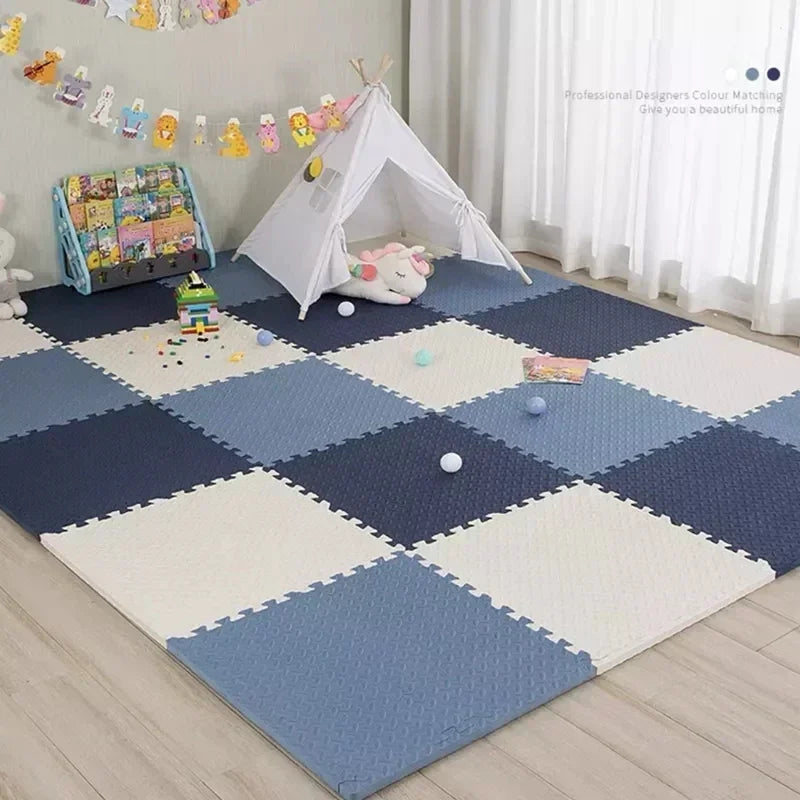 8-16Pcs Baby Foam Puzzle Play Mat – Soft EVA Kids Floor Carpet, 30x1cm Educational Toy Blanket for Toddlers & Infants